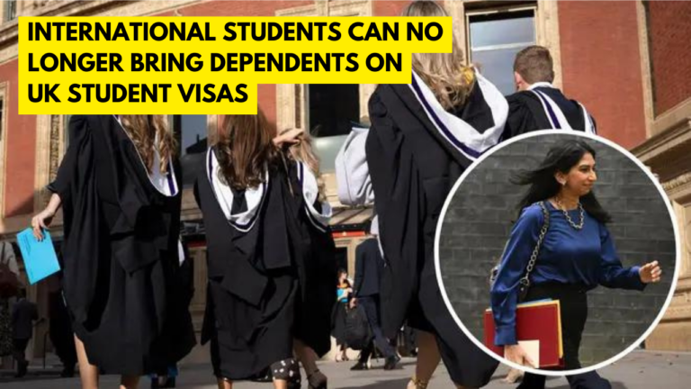 International students can no longer bring dependents in UK on student visas